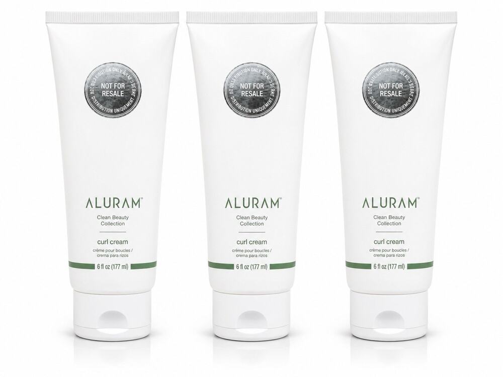 3x ALURAM Curl Cream Clean Beauty Collection 6 fl oz 177 mL Hair Styling